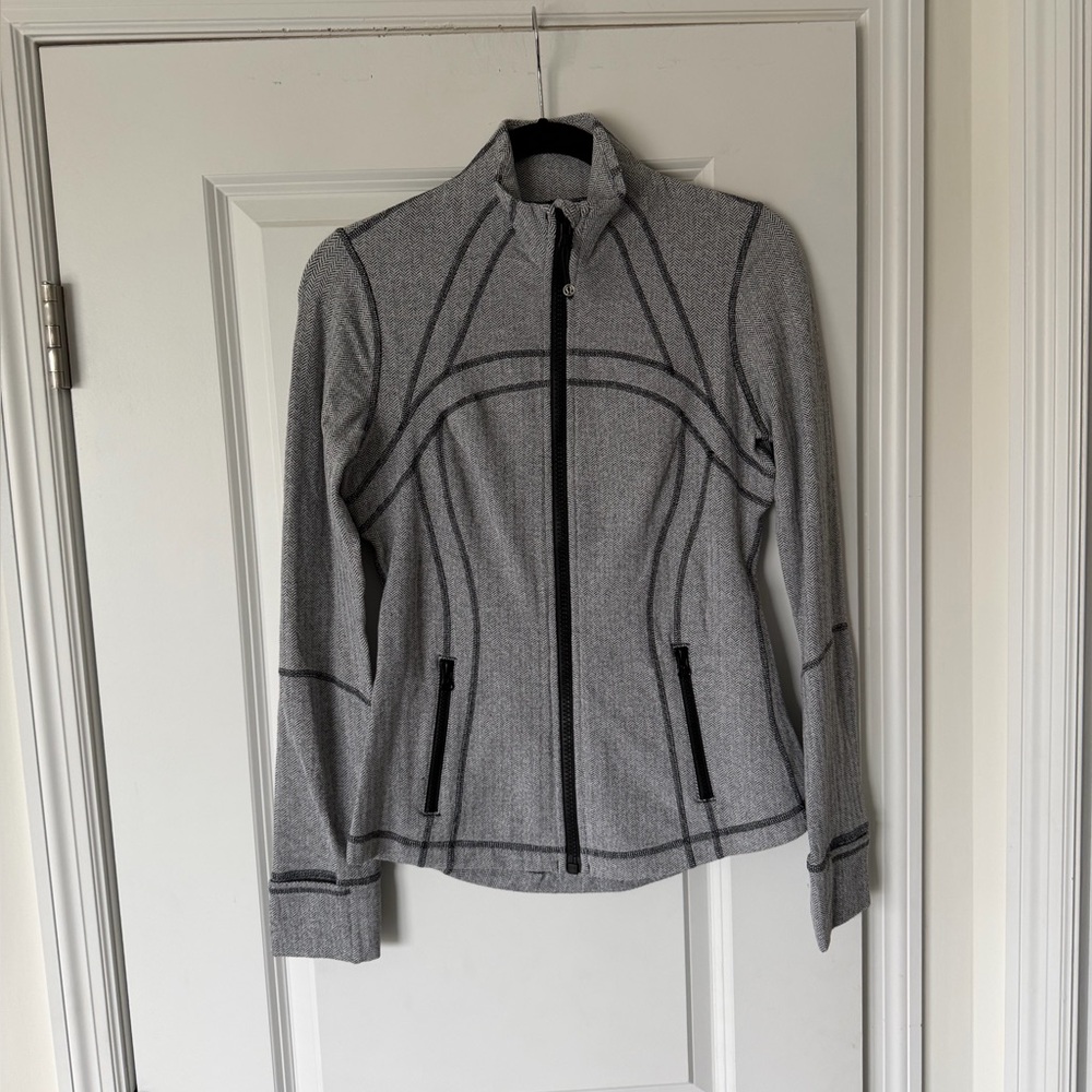 Lululemon Herringbone Gray Define Jacket